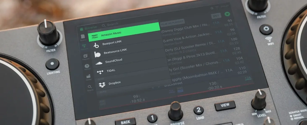 Battery-Powered Standalone DJ System Numark Mixstream Pro Go Streaming Services