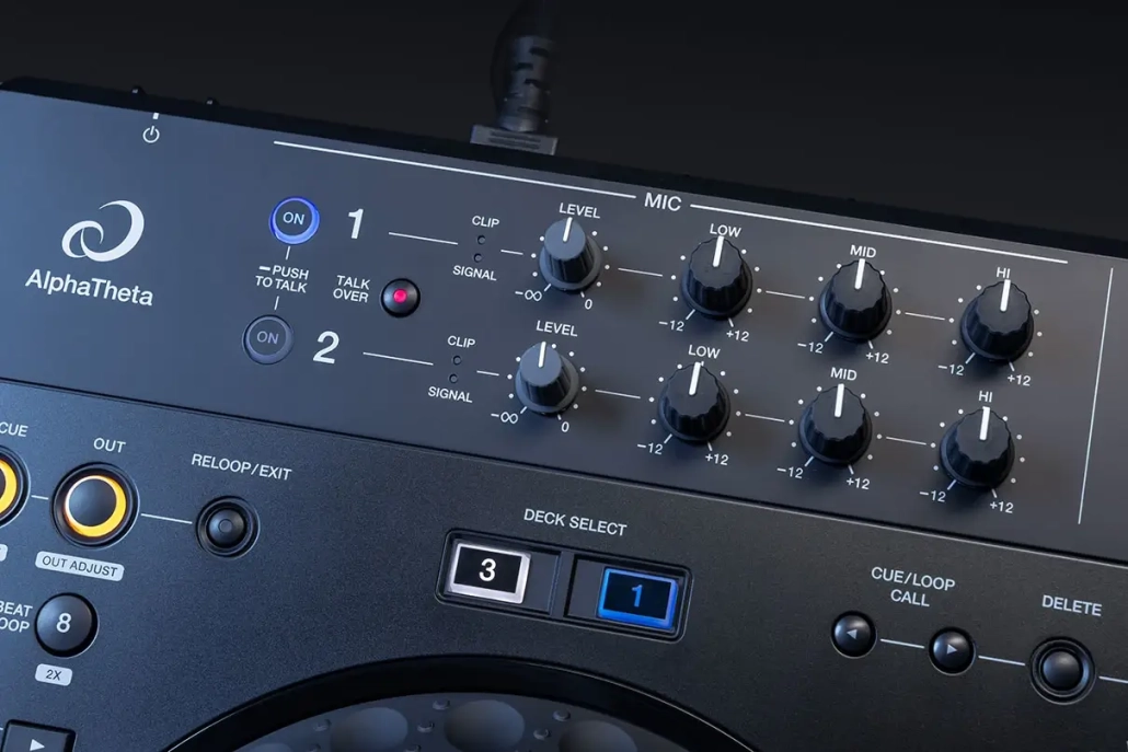 AlphaTheta XDJ-AZ Microphone Section