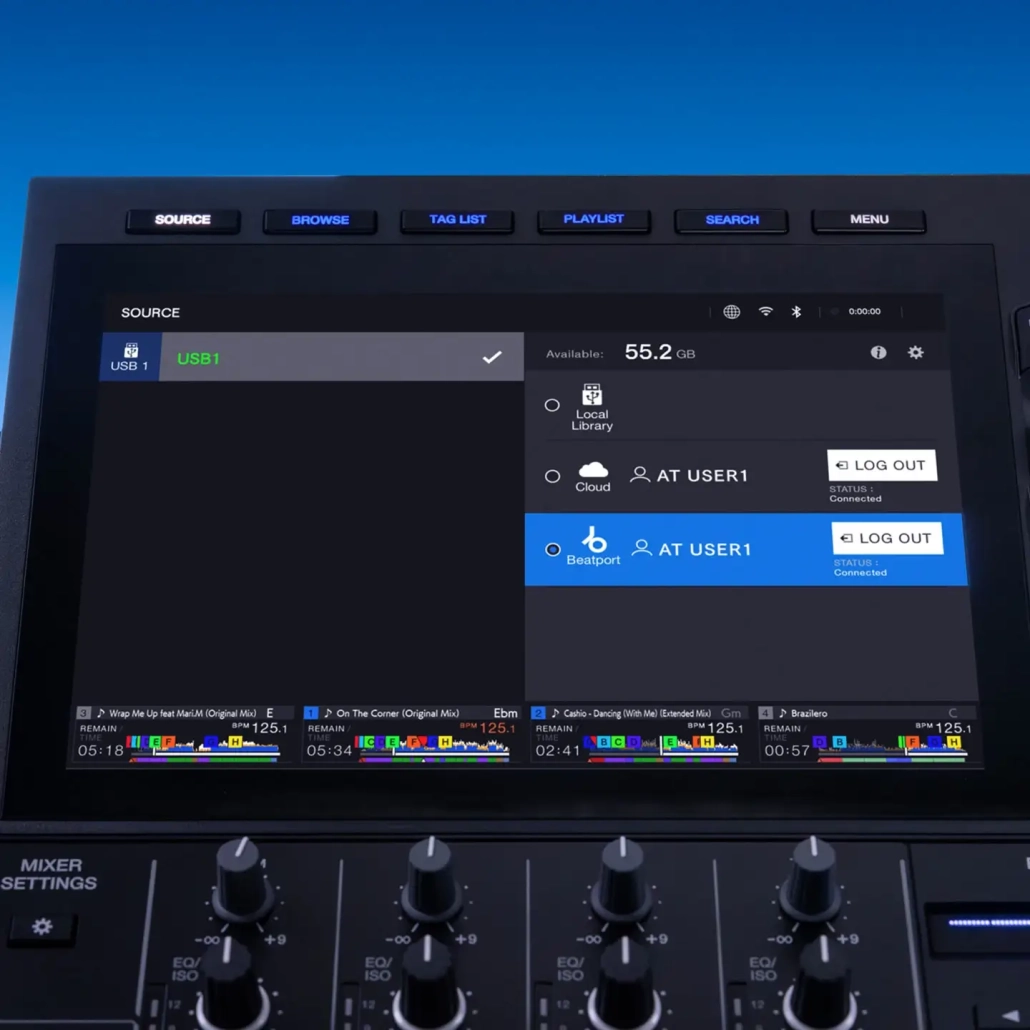 AlphaTheta XDJ-AZ Source Selection