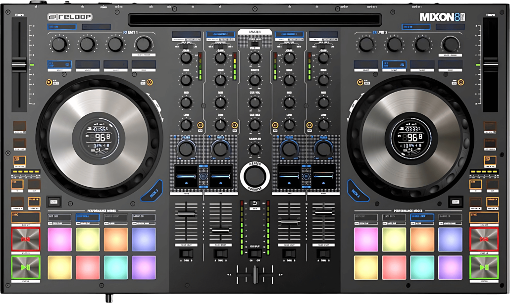 DJ Controller Reloop Mixon 8 Pro Top View
