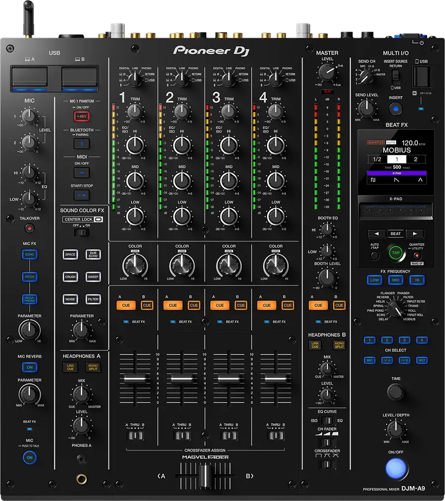 DJ Mixer Pioneer DJ DJM-A9 Top View