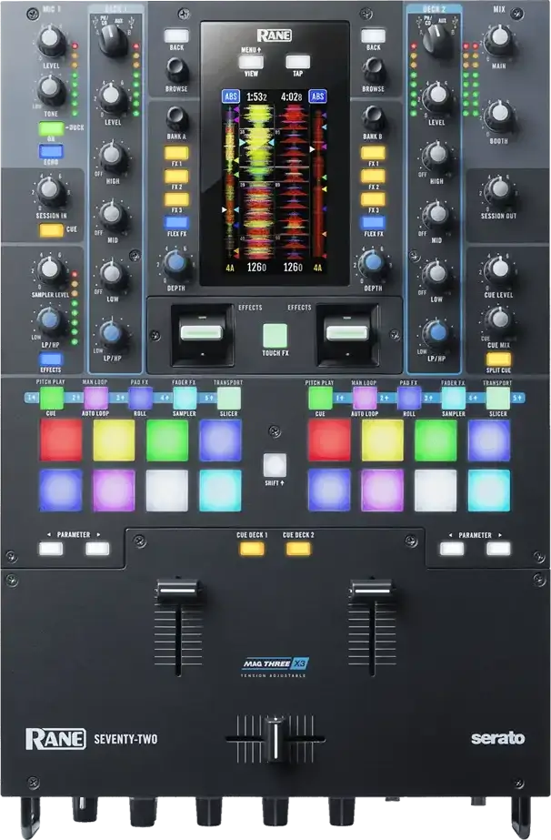 DJ Mixer RANE Seventy-Two MKII Top View
