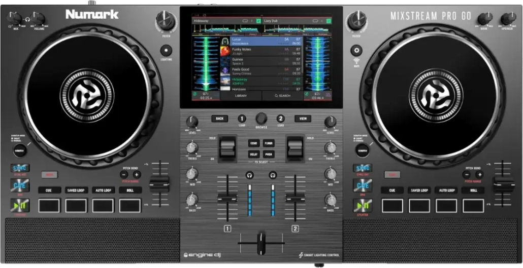 DJ Standalone System Numark Mixstream Pro Go Top View