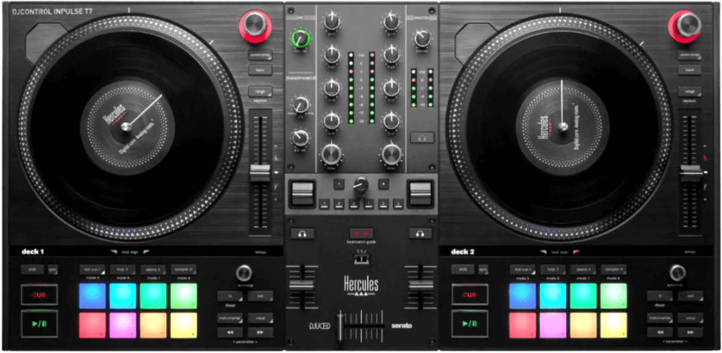 Hercules DJControl Inpulse T7 Top View