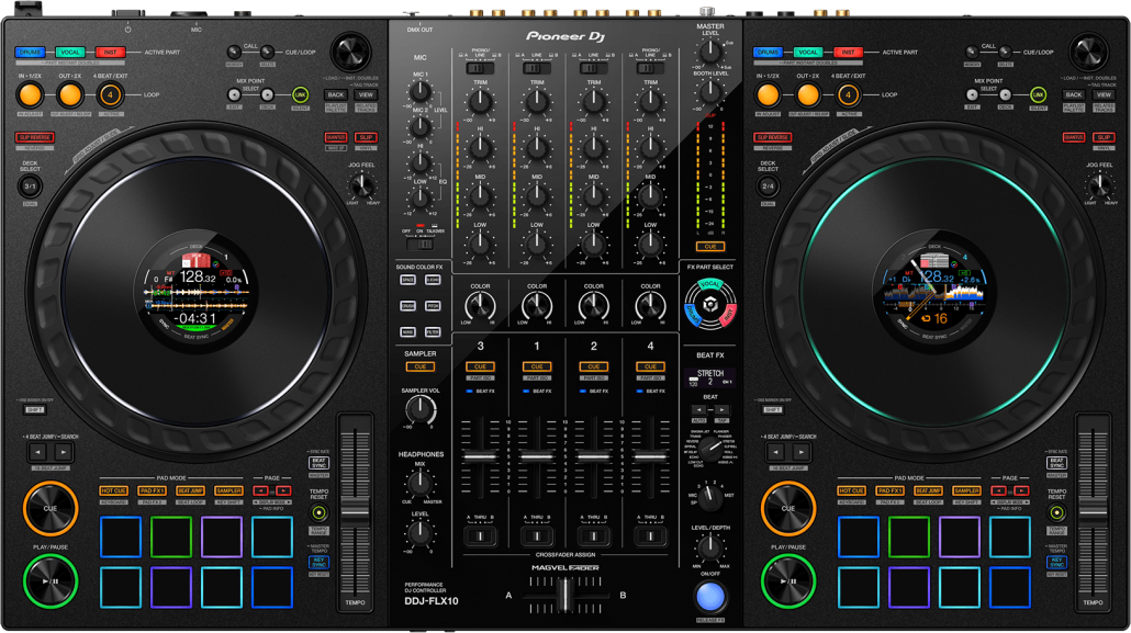 DJ Controller Pioneer DJ FLX10 Top View